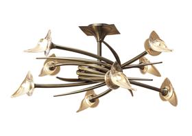 M0374  Flavia Semi Ceiling 8 Light